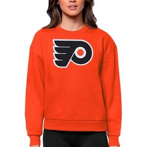 NWOT - NHL Philadelphia Flyers Antigua Orange Crew Neck Sweater